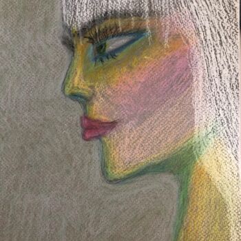 Drawing titled "Unstoppable" by Marta Florczyk Art, Original Artwork, Pastel