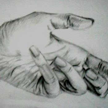 Dessin intitulée "Hand4" par Marta Mazur, Œuvre d'art originale