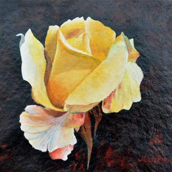 Pintura intitulada "Rosas" por Marta Moschiar, Obras de arte originais, Óleo