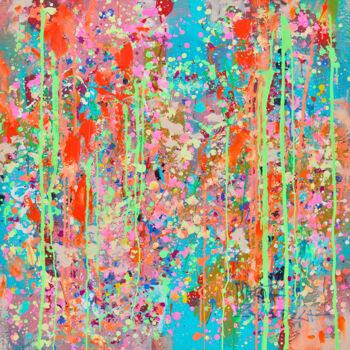 Картина под названием "Pastel mood" - Marta Zawadzka, Подлинное произведение искусства, Акрил Установлен на Деревянная рама…