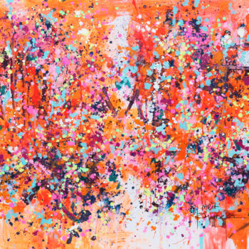 Картина под названием "Life force" - Marta Zawadzka, Подлинное произведение искусства, Акрил Установлен на Деревянная рама д…