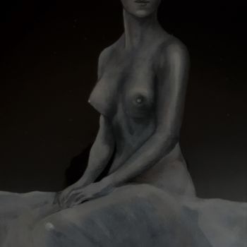 Peinture intitulée "nudo" par Tiziano Martelli, Œuvre d'art originale, Huile
