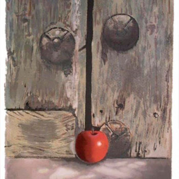 Gravures & estampes intitulée "The door to paradise" par Martha Chapa, Œuvre d'art originale, Sérigraphie
