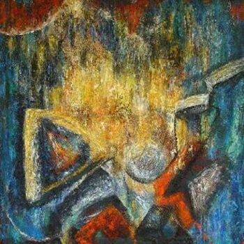 Pittura intitolato "Dazzling Abyss" da Martha Elisa Bojórquez, Opera d'arte originale