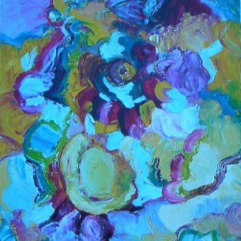 Painting titled "sans titre" by Martha Melikian, Original Artwork, Oil