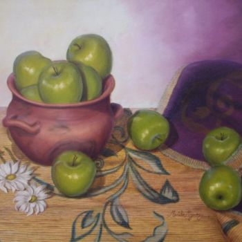 Pintura intitulada ""Sobre el tapíz de…" por Martha Miguez, Obras de arte originais