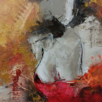 绘画 标题为“Woman in a red dres…” 由Marinko Šarić, 原创艺术品, 油