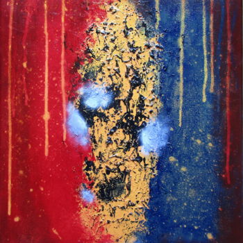 Pittura intitolato "" Pulsion "" da Martial Dumoulin, Opera d'arte originale, Acrilico Montato su Telaio per barella in legno