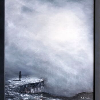 Картина под названием "" VERS L'INCONNU "" - Martial Dumoulin, Подлинное произведение искусства, Масло