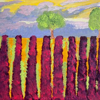 Painting titled "Provence" by Martial Molmy, Original Artwork, Acrylic