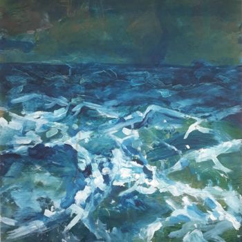 Painting titled "Seascape" by Martijn Figeys, Original Artwork, Acrylic
