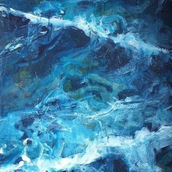 Pittura intitolato "Between the waves" da Martijn Figeys, Opera d'arte originale, Acrilico