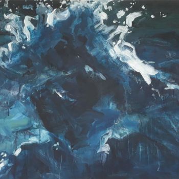 Картина под названием "Fierce waves" - Martijn Figeys, Подлинное произведение искусства, Акрил