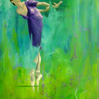 Malerei mit dem Titel "Bailarina" von Martim Cymbron, Original-Kunstwerk, Öl