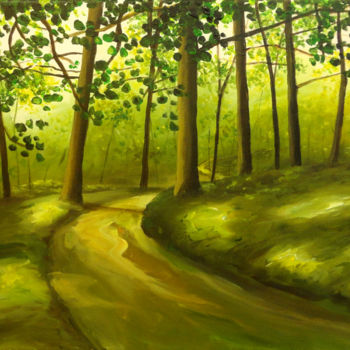 Pintura intitulada "Floresta" por Martim Cymbron, Obras de arte originais, Acrílico