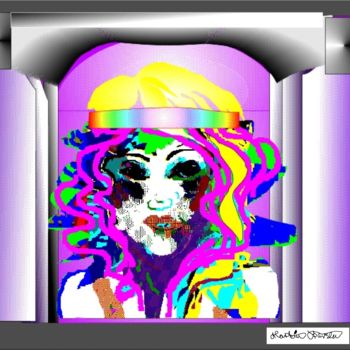 Arte digitale intitolato "Madonna" da Martin Barslev, Opera d'arte originale, Modellazione 3D