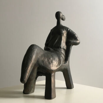 Скульптура под названием "The Wait" - Martín Duque, Подлинное произведение искусства, Бронза