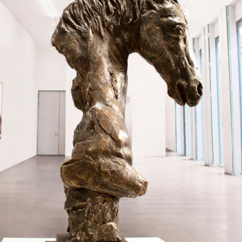 Sculpture titled "Impressionist horse…" by Martín Duque, Original Artwork, Bronze