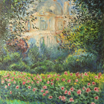 Painting titled "Monceau" by Nicolas Martin, Original Artwork, Oil