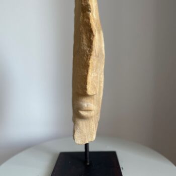 Sculpture titled "Head 4" by Martin James, Original Artwork, Stone