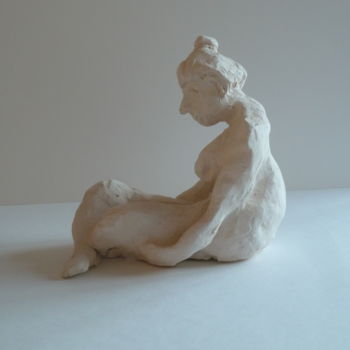 Sculpture intitulée "Mamète au bain de m…" par Martin Jobert, Œuvre d'art originale
