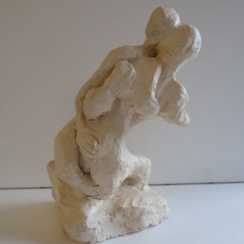 Sculpture intitulée "Etreinte" par Martin Jobert, Œuvre d'art originale
