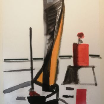 Malerei mit dem Titel "déconfinement 2, en…" von Martin Jobert, Original-Kunstwerk, Öl