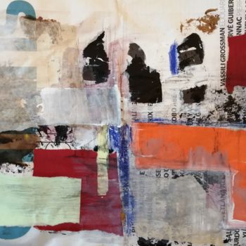 Collages titled "Abstraction " les 1…" by Martin Jobert, Original Artwork, Collages