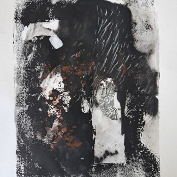 Incisioni, stampe intitolato "La jeune fille et l…" da Martin Jobert, Opera d'arte originale, Monotipo