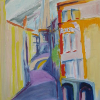 Painting titled "Rue du loup Bordeaux" by Martin Jobert, Original Artwork, Oil