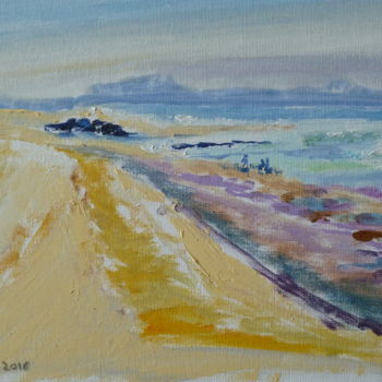 Painting titled "Plage boucalienne" by Martin Jobert, Original Artwork