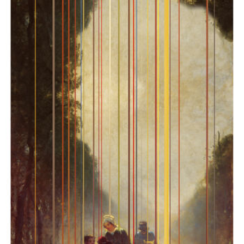 Druckgrafik mit dem Titel "The Road to Market…" von Martín Sigwald, Original-Kunstwerk, Digitaldruck