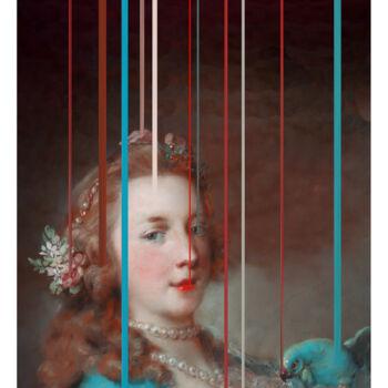 Prenten & gravures getiteld "A Young Lady with a…" door Martín Sigwald, Origineel Kunstwerk, Digitale afdruk