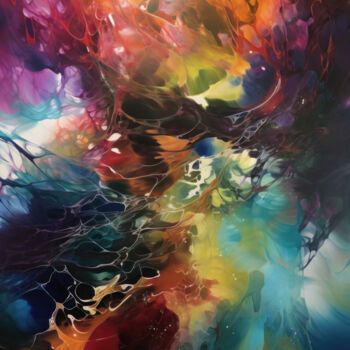Digital Arts titled "Cosmic Euphoria #00…" by Martin Underwood, Original Artwork, AI generated image