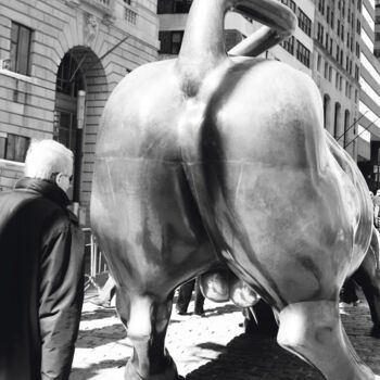 Photography titled "Staring at the Bull…" by Martin Wieland, Original Artwork, Digital Photography