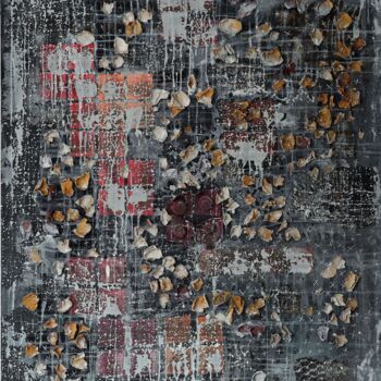 Art textile intitulée "el paseo del mirlo…" par Martina Baus, Œuvre d'art originale, Fibre Textile Monté sur Châssis en bois