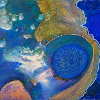 Картина под названием "The whirling light…" - Martina Dupont, Подлинное произведение искусства, Акрил Установлен на Деревянн…