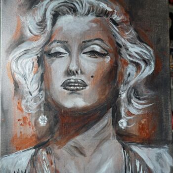 Painting titled ""Norma Jeane"" by Martina Marten, Original Artwork, Acrylic