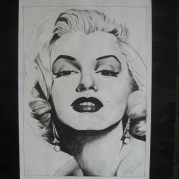 Disegno intitolato "Marylin Monroe" da Martina Purificato, Opera d'arte originale, Altro