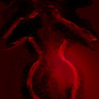 Digital Arts titled "Lady in Red" by Martina Moser, Original Artwork, Digital Painting