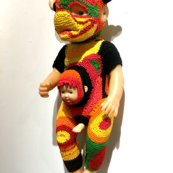"Mon canard (poupée…" başlıklı Tekstil Sanatı Martine Birobent tarafından, Orijinal sanat