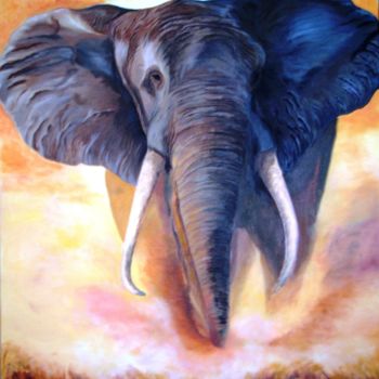 「Elephant」というタイトルの絵画 Martine Bonneraveによって, オリジナルのアートワーク, その他