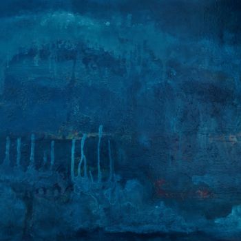 Pittura intitolato "Turquoise d'Istambul" da Martine Brugeron, Opera d'arte originale