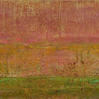 Pintura intitulada "Prairie d'été" por Martine Brugeron, Obras de arte originais