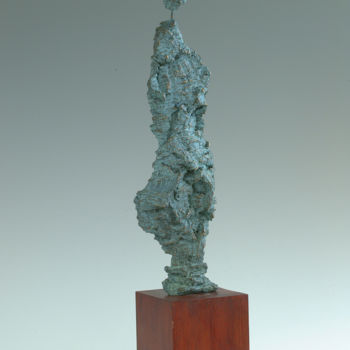 Sculpture titled "Femme écorce" by Martine Camors, Original Artwork, Bronze