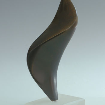 Skulptur mit dem Titel ""La flamme"" von Martine Camors, Original-Kunstwerk, Bronze