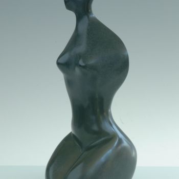 Sculptuur getiteld ""Regard vers"" door Martine Camors, Origineel Kunstwerk, Bronzen