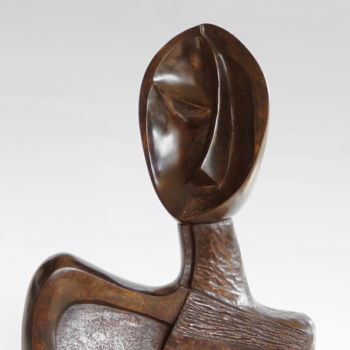 Sculpture intitulée ""Beauté brune"" par Martine Camors, Œuvre d'art originale, Bronze
