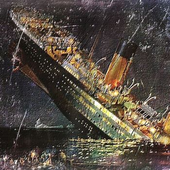 Arts numériques intitulée "Titanic 2" par Winique, Œuvre d'art originale, Peinture numérique