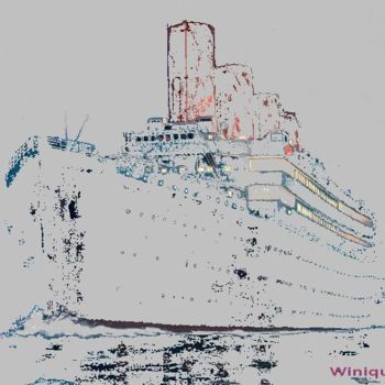 Arts numériques intitulée "TITANIC 3" par Winique, Œuvre d'art originale, Peinture numérique